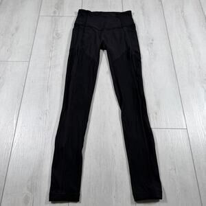 Lululemon All The Right Places Crop Women's Size 4 Pockets Black Running